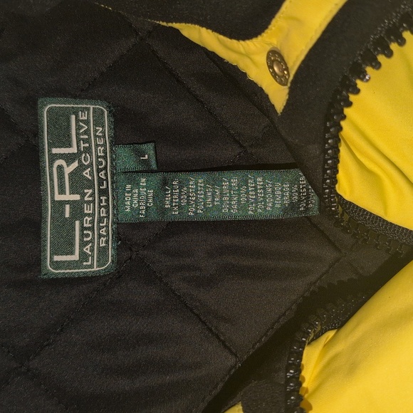 L-RL Lauren Active Ralph Lauren Women's Yellow and Black Vest Size Large - Picture 2 of 4